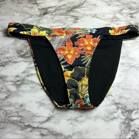 The Bikini Lab Floral Swim Bikini Bottom - Picture 1 of 8